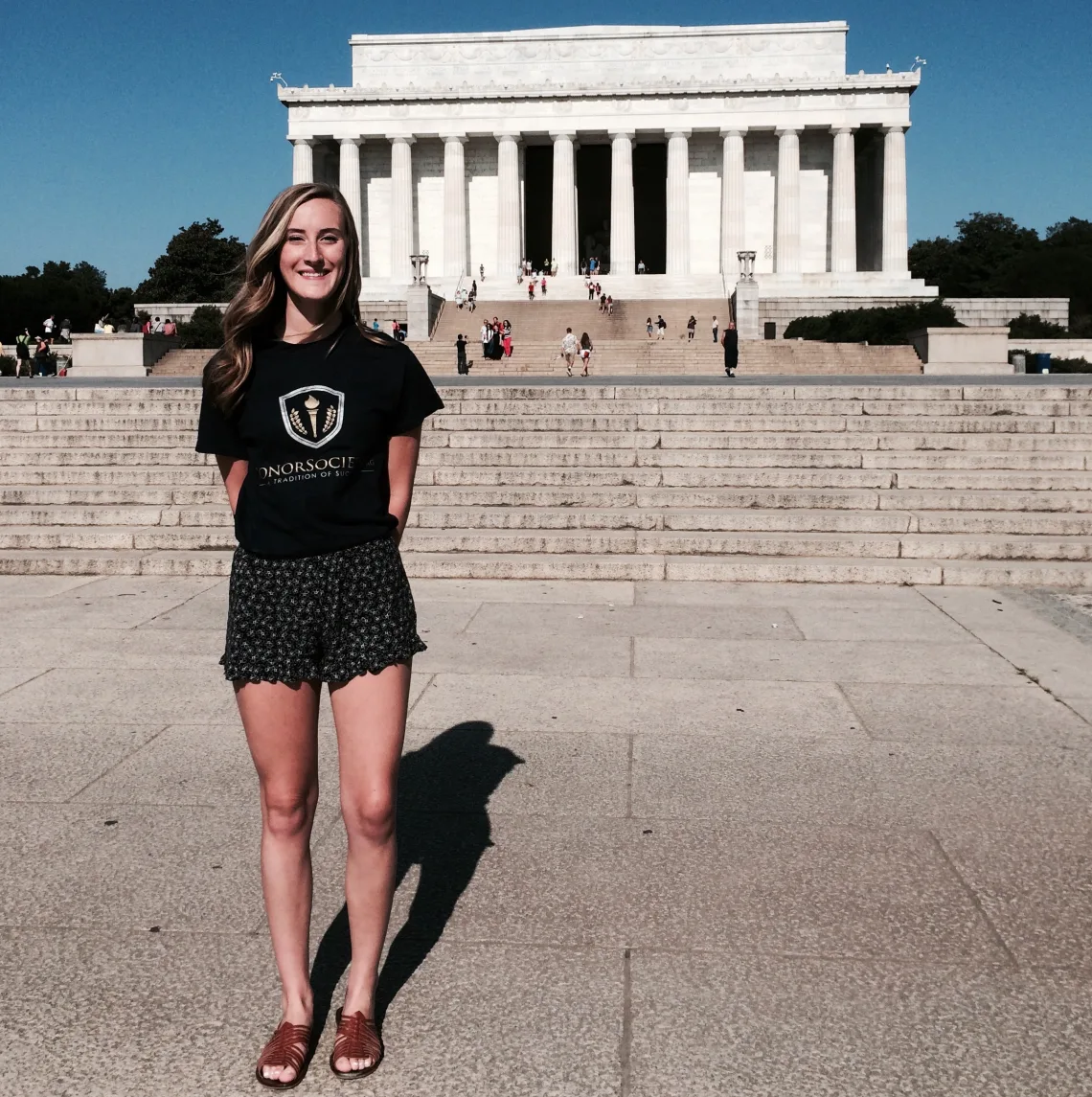 Julianne Smith on the Honor Society Member Trip in Washington D.C.