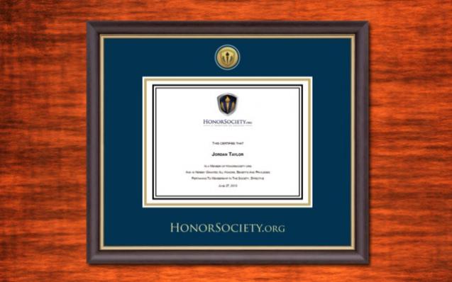 HonorSociety.org Certificate Frames — image 1