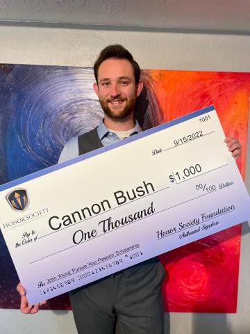  Cannon Bush: Fall 2022 John Young "Pursue Your Passion" Scholarship Recipient