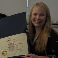 Jodi L. Caron — Honor Society member