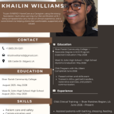 Portrait of Khailin Williams